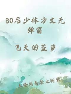 80后少林方丈无弹窗