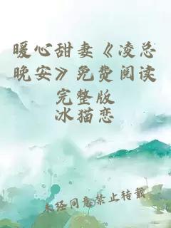 暖心甜妻《凌总晚安》免费阅读完整版