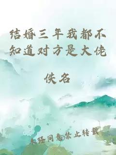 结婚三年我都不知道对方是大佬