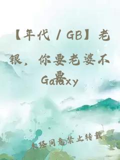 【年代／GB】老银，你要老婆不要